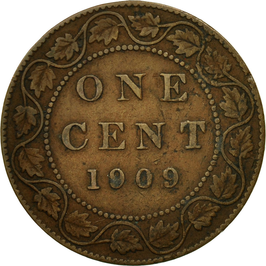 Monnaie, Canada, Edward VII, Cent, 1909, Royal Canadian Mint, Ottawa, TB+
