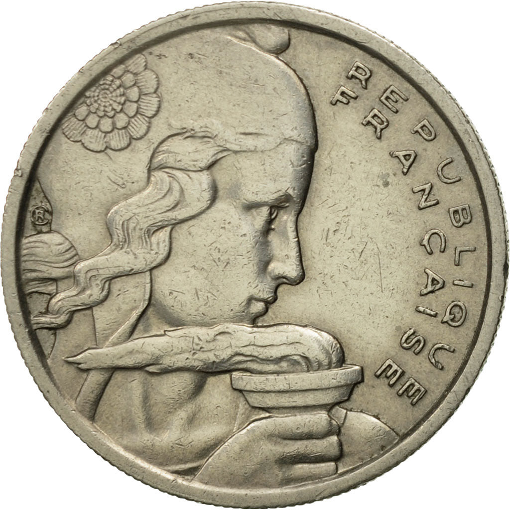 Coin, France, Cochet, 100 Francs, 1955, EF(40-45), Copper-nickel, KM:919.1