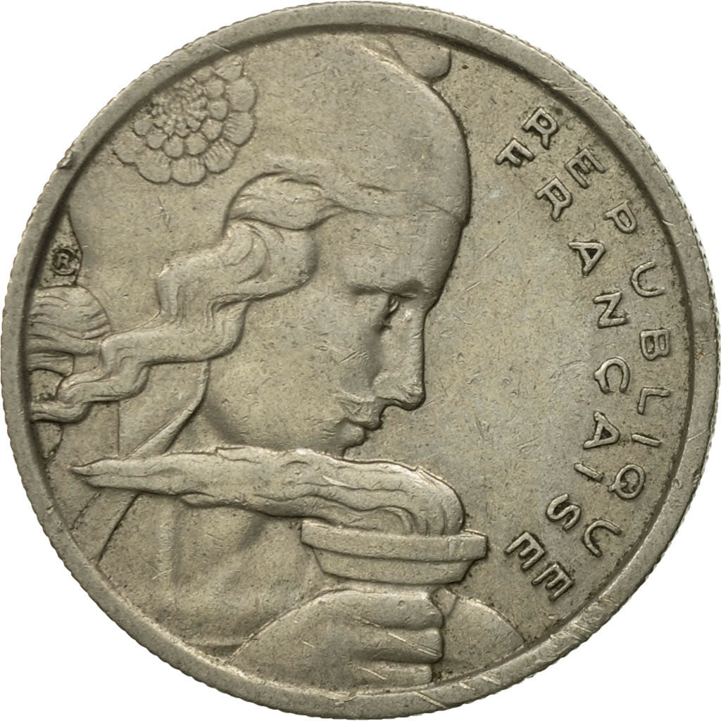 Moneda, Francia, Cochet, 100 Francs, 1955, BC+, Cobre - níquel, KM:919.1