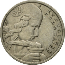 Moneda, Francia, Cochet, 100 Francs, 1955, BC+, Cobre - níquel, KM:919.1