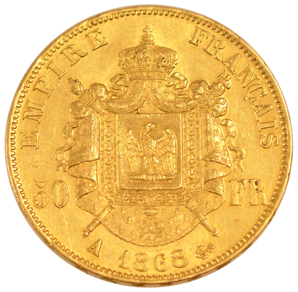 Francia, Napoleon III, Napoléon III, 50 Francs, 1868, Paris, SPL-, Oro, Gado...