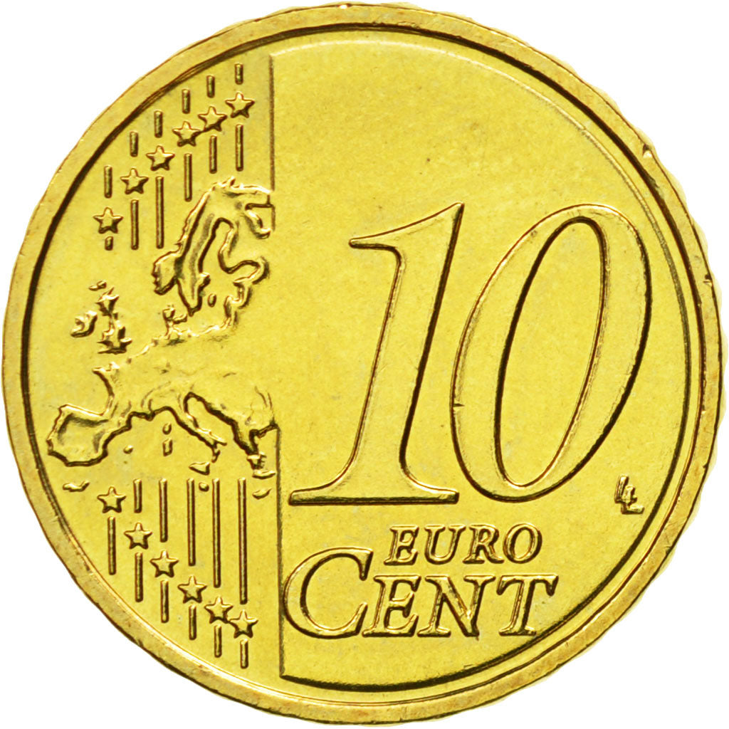 Latvia, 10 Euro Cent, 2014, SPL, Laiton, KM:153
