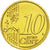 Łotwa, 10 Euro Cent, 2014, Stuttgart, MS(63), Mosiądz, KM:153