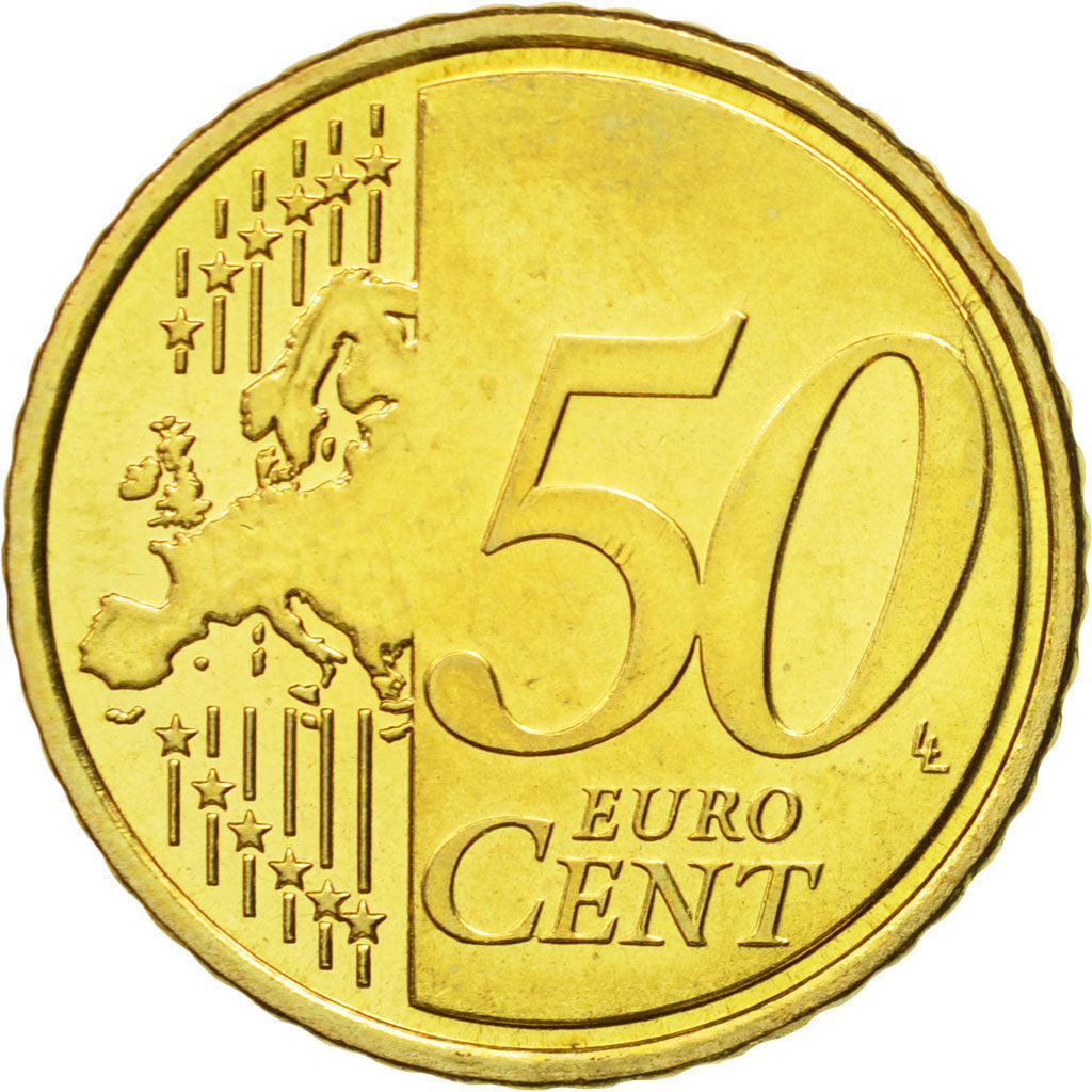 Slovenia, 50 Euro Cent, 2007, MS(63), Brass, KM:73