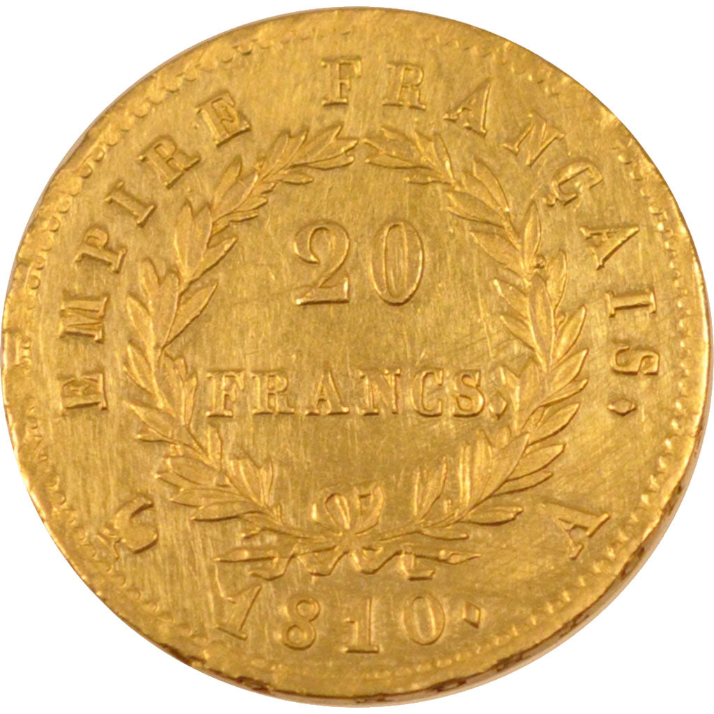 Moneda, Francia, Napoléon I, 20 Francs, 1810, Paris, EBC, Oro, KM:695.1