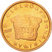 Słowenia, 2 Euro Cent, 2007, MS(60-62), Miedź platerowana stalą, KM:69