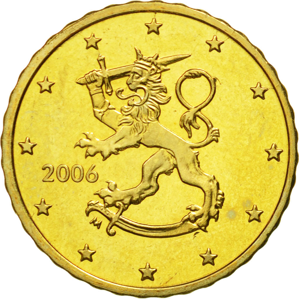 Finland, 10 Euro Cent, 2006, UNC-, Tin, KM:101