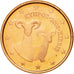 Chipre, Euro Cent, 2008, EBC+, Cobre chapado en acero, KM:78