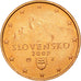 Slovacchia, Euro Cent, 2009, SPL, Acciaio placcato rame, KM:95