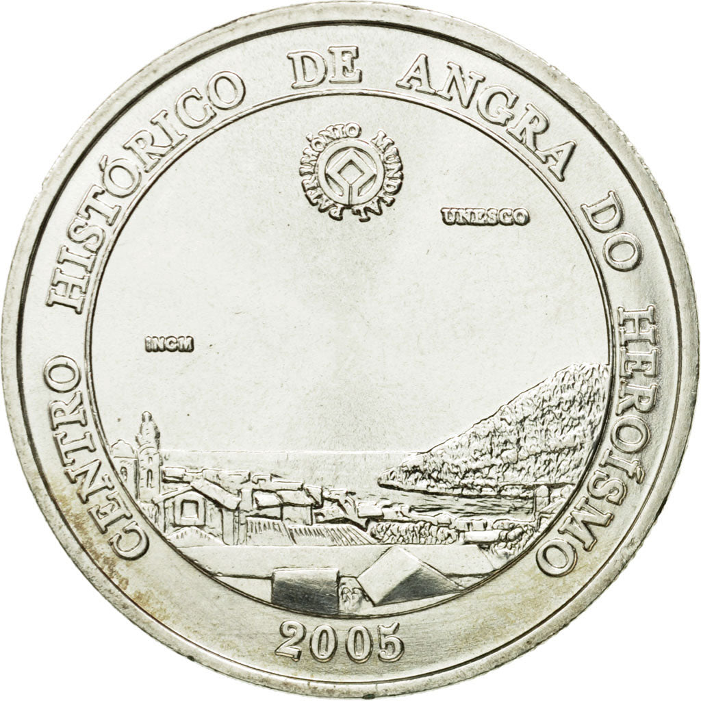 Portugal, 5 Euro, centro hist, 2005, MS(63), Silver, KM:760
