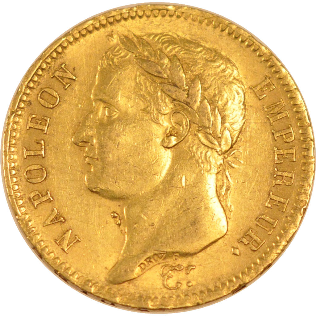 Premier Empire, 40 Francs or au revers Empire
