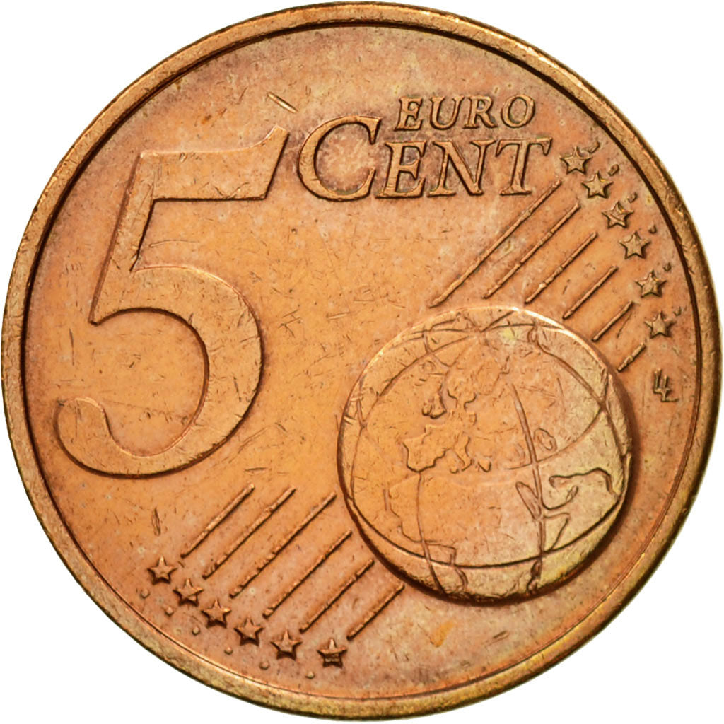 Luxemburg, 5 Euro Cent, 2004, VZ, Copper Plated Steel, KM:77