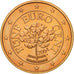 Österreich, 5 Euro Cent, 2004, VZ+, Copper Plated Steel, KM:3084