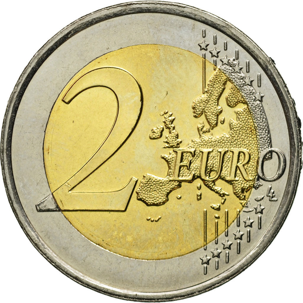 Luxembourg, 2 Euro, 2010, MS(60-62), Bi-Metallic, KM:115