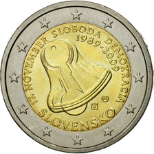 Eslovaquia, 2 Euro, freedom 17 november 1989 20 th anniversary, 2009, EBC+
