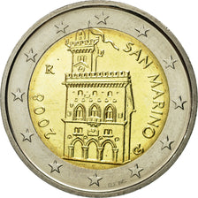 San Marino, 2 Euro, 2008, MS(63), Bi-Metallic, KM:486