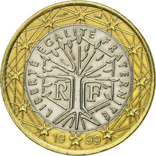 France, Euro, 1999, MS(60-62), Bi-Metallic, KM:1288