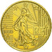 Francja, 10 Euro Cent, 1999, Paris, MS(60-62), Mosiądz, KM:1285