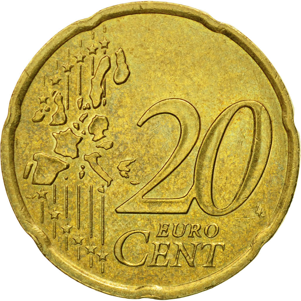 Frankrijk, 20 Euro Cent, 2001, PR+, Tin, KM:1286