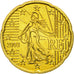 France, 20 Euro Cent, 2003, MS(63), Brass, KM:1286