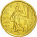 France, 20 Euro Cent, 2004, MS(63), Brass, KM:1286