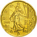 France, 20 Euro Cent, 2005, MS(63), Brass, KM:1286
