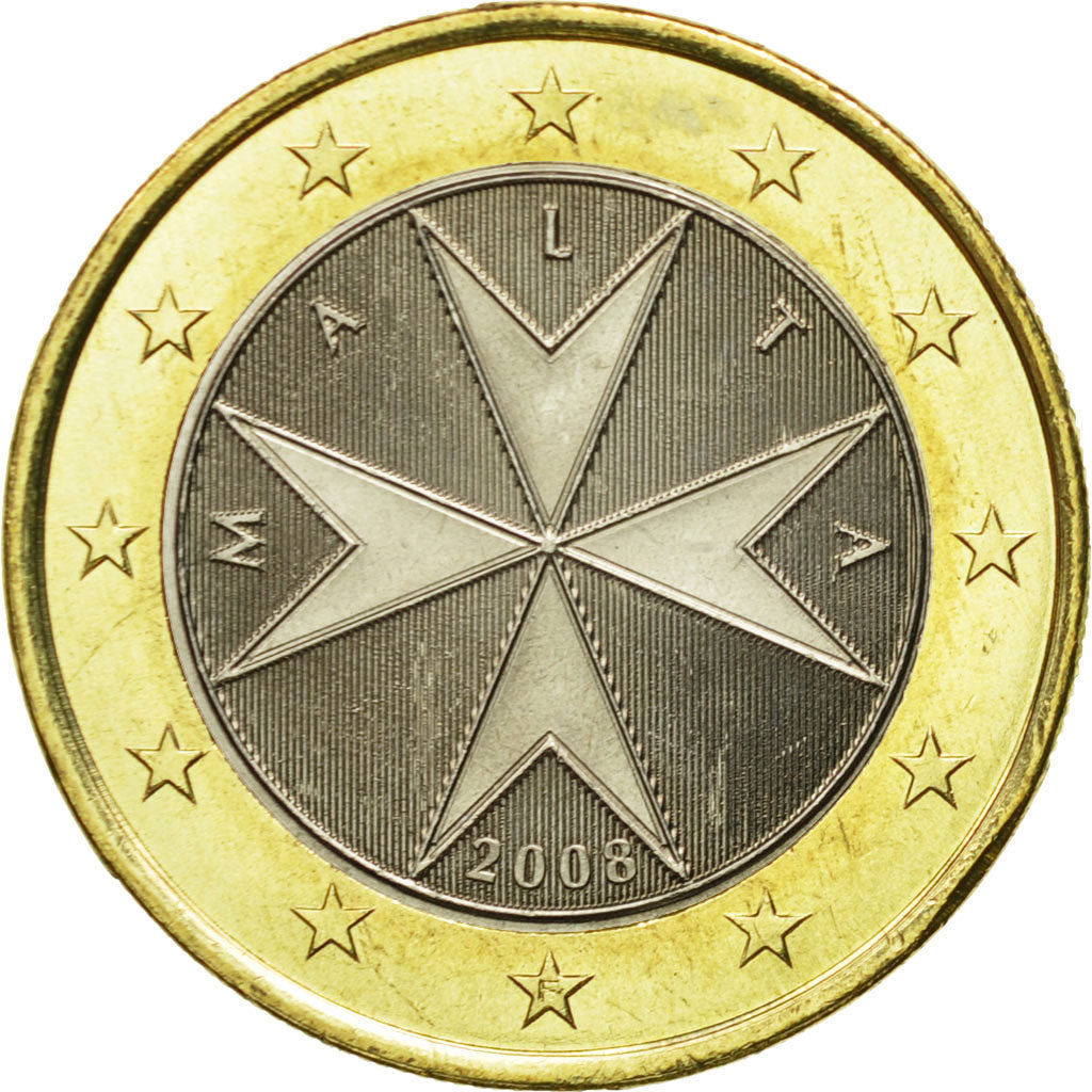 Malta, Euro, 2008, Paris, MS(63), Bimetaliczny, KM:131