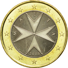 Malta, Euro, 2008, Paris, MS(63), Bimetaliczny, KM:131