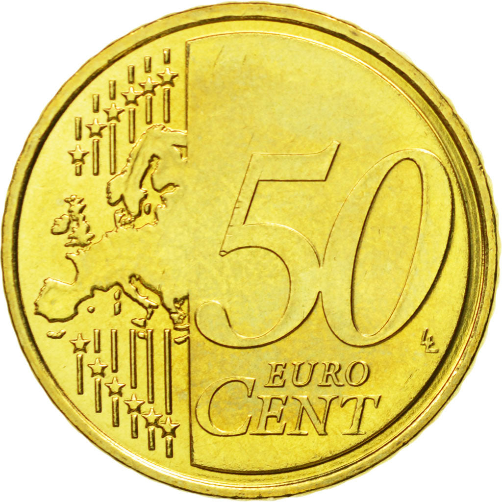 Malta, 50 Euro Cent, 2008, MS(63), Brass, KM:130