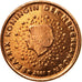 Netherlands, 2 Euro Cent, 2001, MS(60-62), Copper Plated Steel, KM:235