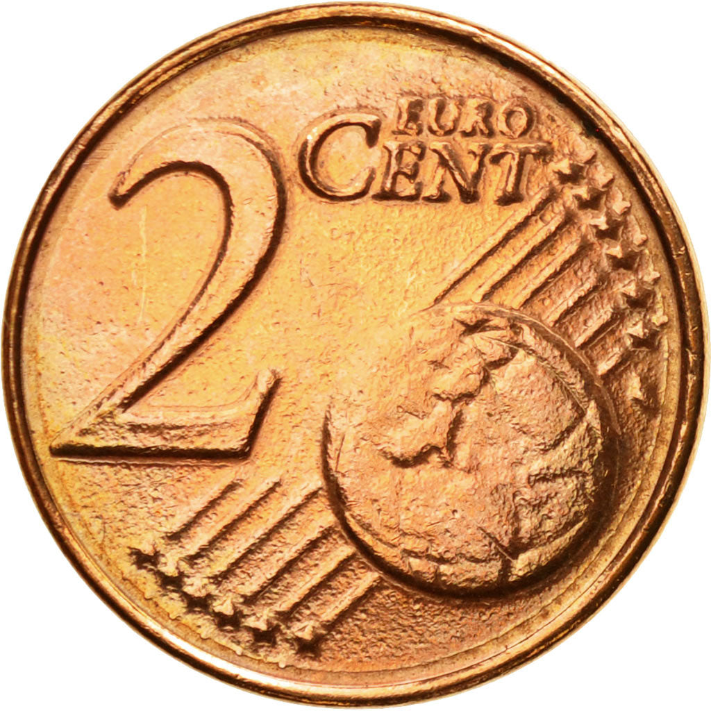 Netherlands, 2 Euro Cent, 2001, MS(60-62), Copper Plated Steel, KM:235