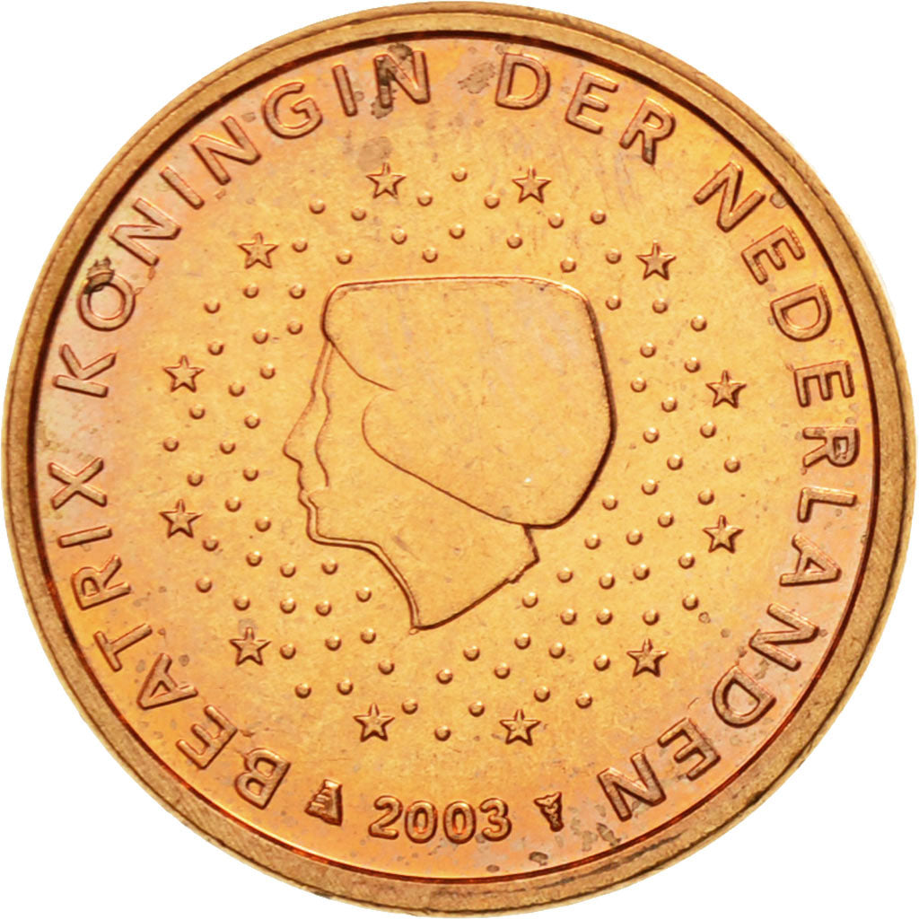 Netherlands, Euro Cent, 2003, MS(60-62), Copper Plated Steel, KM:234