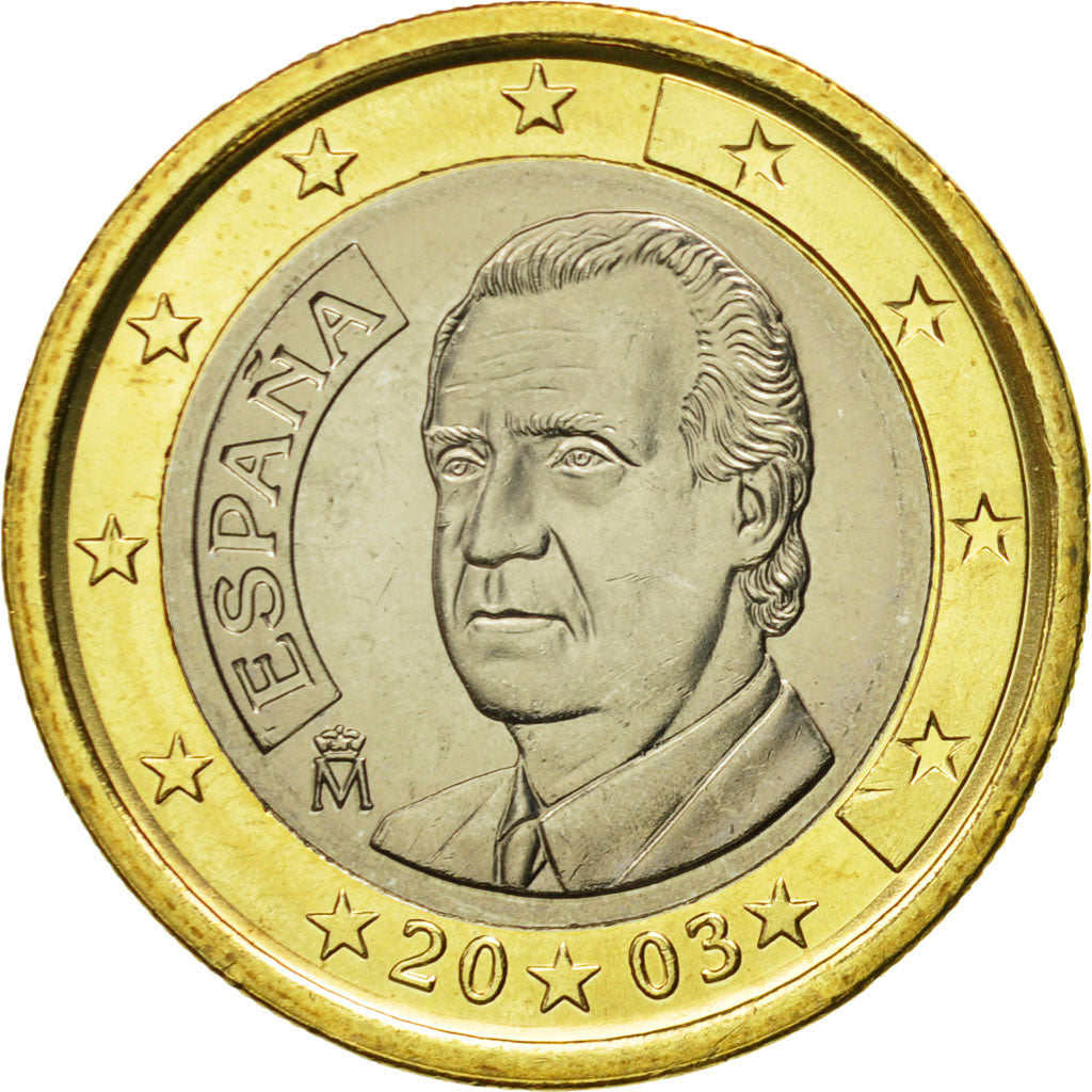 Spanje, Euro, 2003, UNC-, Bi-Metallic, KM:1046