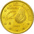 Spagna, 50 Euro Cent, 2001, SPL, Ottone, KM:1045