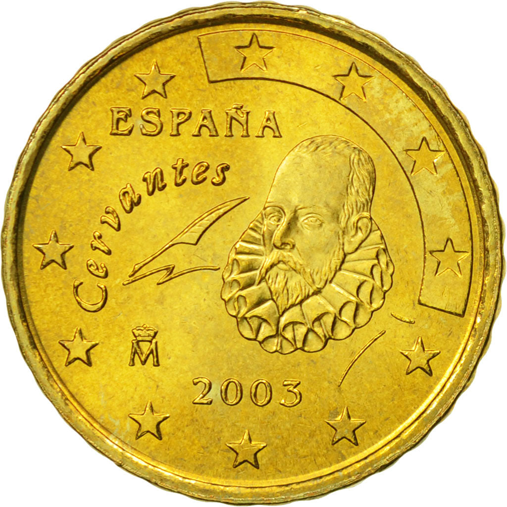 España, 10 Euro Cent, 2003, FDC, Latón, KM:1043