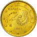 Hiszpania, 10 Euro Cent, 2003, Madrid, MS(65-70), Mosiądz, KM:1043