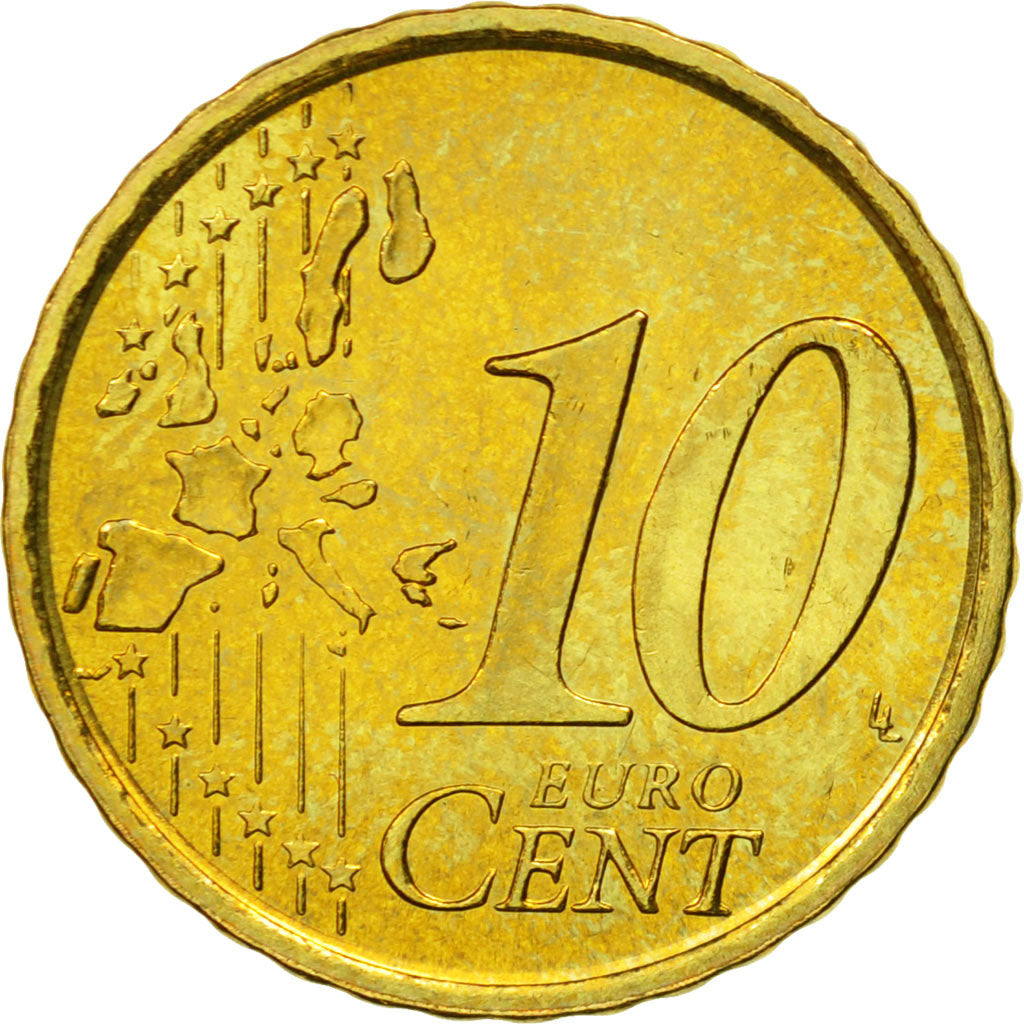 España, 10 Euro Cent, 2003, FDC, Latón, KM:1043