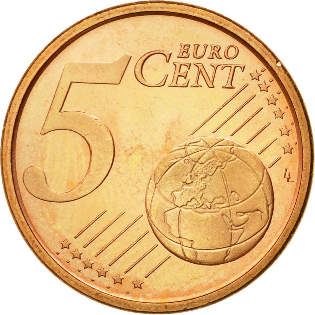 Spain, 5 Euro Cent, 2003, MS(63), Copper Plated Steel, KM:1042
