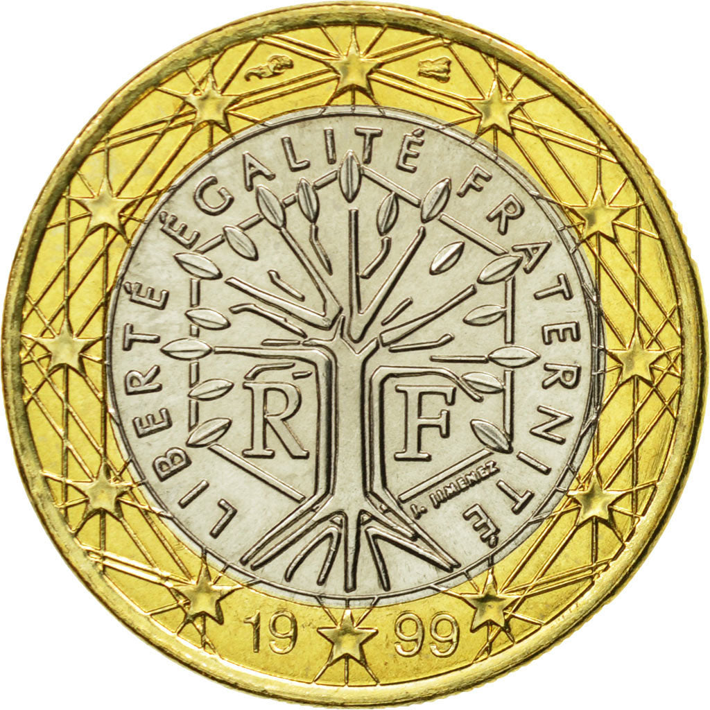 France, Euro, 1999, SPL, Bi-Metallic, KM:1288