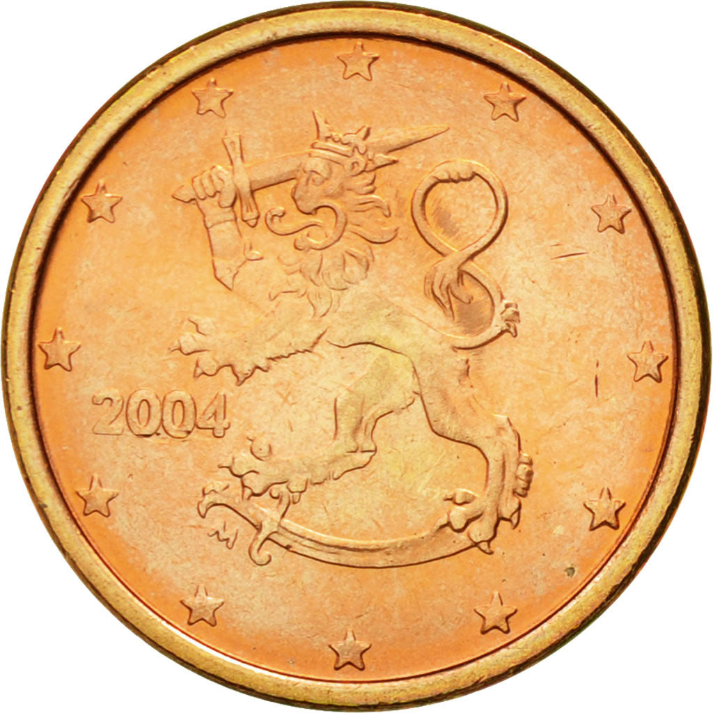Finland, Euro Cent, 2004, MS(63), Copper Plated Steel, KM:98