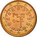 Portugal, 5 Euro Cent, 2002, SC, Cobre chapado en acero, KM:742