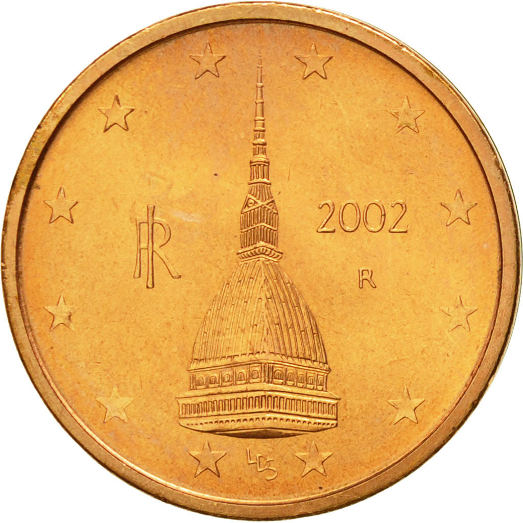 Italy, 2 Euro Cent, 2002, MS(63), Copper Plated Steel, KM:211