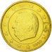 Belgia, 50 Euro Cent, 2002, Brussels, MS(63), Mosiądz, KM:229