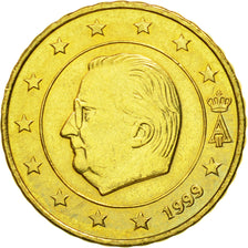 Belgia, 10 Euro Cent, 1999, Brussels, MS(60-62), Mosiądz, KM:227
