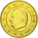 Belgium, 10 Euro Cent, 1999, MS(60-62), Brass, KM:227