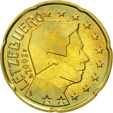 Luxembourg, 20 Euro Cent, 2003, MS(60-62), Brass, KM:79