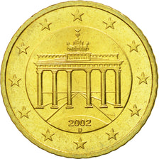 Bundesrepublik Deutschland, 50 Euro Cent, 2002, UNZ, Messing, KM:212