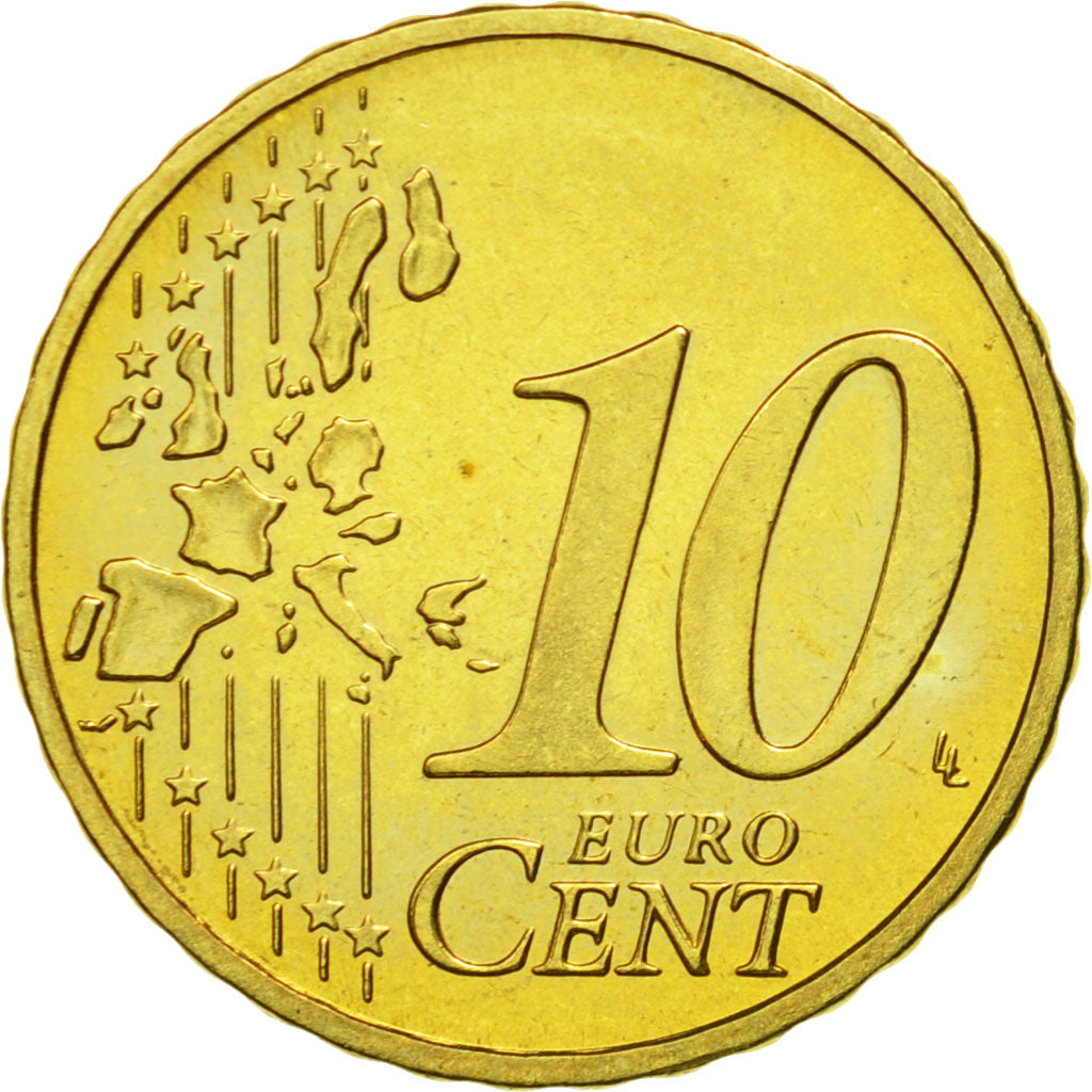 ALEMANIA - REPÚBLICA FEDERAL, 10 Euro Cent, 2003, SC, Latón, KM:210