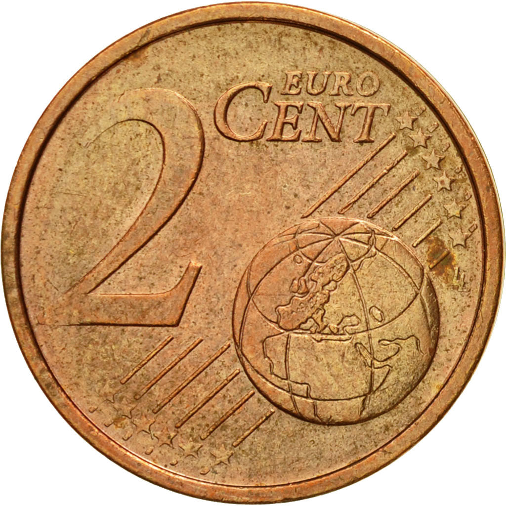 GERMANY - FEDERAL REPUBLIC, 2 Euro Cent, 2002, MS(60-62), Copper Plated Steel