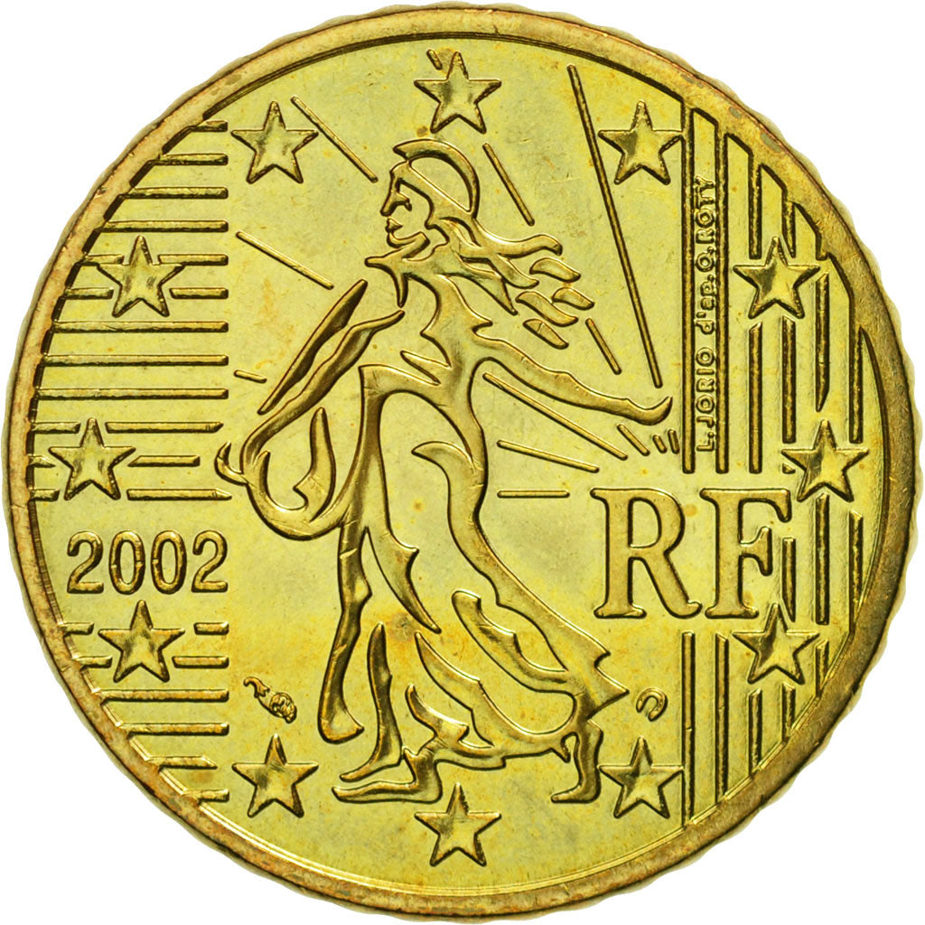 Frankrijk, 50 Euro Cent, 2002, UNC-, Tin, KM:1287
